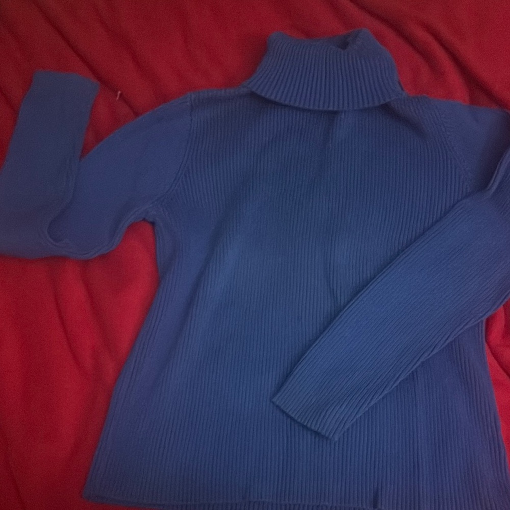Lauren Ralph Lauren Blue Cowl Neck Sweater